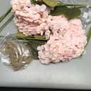 6 Sets Mason Jar with Lights Pink Hydrangea Decorative Pink Centerpieces for Tables Mason Jars Flowers Decorations LED Farmhouse Vase for Home Wedding Event Party Decor