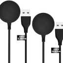 COSOOS 2-Pack USB Charging Cable for Samsung Watch Charger, Galaxy Watch6/6 Classic/ 5/5 Pro/4/4 Classic/3/Active 2/1, 1m Long & 30cm Short Replacement Wireless Charger for Galaxy Watch