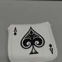 Golf Putter Cover Headcover Magnetic, Poker Ace Style Golf Club Head Cover, 4 Models Headcovers for Blade Half-Mallet Square Putters