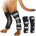 Dog Leg Brace for Back Leg, Canine Hock Brace for Rear Legs with Dual Metal Strips, Joint Warps Strong Support Help for Hind Leg Injuries Sprains Arthritis Torn ACL(1Pair,M)