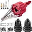 Pneumatic CV Joint Boot Installation Tool, Universal Pneumatic CV Joint Boot Expander Tool and 2 sets of CV Joint Boot (fit Shaft Size 26mm-34mm) Repair Kits, suitable for most vehicle models