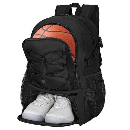 Goloni Basketball Backpack,Large Sports Bag with Ball Compartment & Shoe Compartment,Basketball Bag Fit Volleyball, soccer,Gym