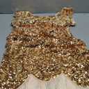 1920S Vintage Party Dress Women V-Neck Sleeveless Beaded Sequin Tassel Dance Mini Dress. XL