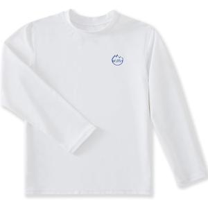 Willit Boy/Toddler Rash Guard Swim Shirt Long Sleeve White 3T