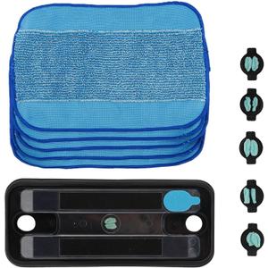 JIANWEI 11pcs Reservoir Pad Set, Mop Pads Compatible for iRobo-t Braava 380 380t 320 Mint 4200 5200 Vacuum Cleaner, Washable Microfiber Replacement Cleaning Pad(as Shown)