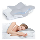 Ultra Pain Relief Cooling Pillow for Neck Support, Adjustable Cervical Pillow Cozy Sleeping, Odorless Ergonomic Contour Memory Foam Pillows, Orthopedic Bed Pillow for Side Back Stomach