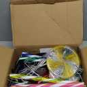 Outdoor Christmas Decorations Solar Pathway Lights, Set of 10 Lollipops Peppermint Stake Lights, 8 Modes Candy Cane Walkside Lights, Outdoor Xmas Decoration for Walkway,Yard (10PCS-Multi)