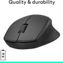 Logitech M330 Silent Wireless Mouse, 2.4GHz with USB Receiver, Optical Tracking, Quiet & Lightweight, Long Battery Life, for PC, Mac, Laptop, Chromebook - Black