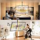 monTEK Ceiling TV Mount for 37-75 inch Flat Screen Displays, Hanging Adjustable Ceiling TV Bracket Fits Most LCD LED OLED 4K TVs, Pole Ceiling Mount Holds up to 110lbs, Max VESA 400x400mm