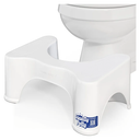 Squatty Potty The Original Bathroom Toilet Stool Height, White, 9 Inch (Pack of 1)