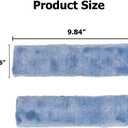 2PCS Seatbelt Cushion, Seat Belt Cover, Soft Faux Fur Protector to Help Protect Your Neck and Shoulder Fits Most Sedans, SUVs, Trucks, and Vans (Blue)