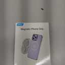 AUROX Magnetic Finger Phone Grip for MagSafe Stand, Phone Grip Strap Holder as Kickstand, Magnetic Phone Grip Holder, for iPhone 17 16 15 14 13 12 Series, Clear