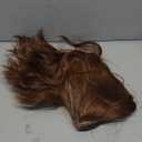 Medium Length Wavy Wigs for Women 18 Inch Middle Part Wavy Wig Natural Looking Synthetic Heat Resistant Fiber Wig for Daily Party Use (18 inch) (Dark Auburn)