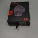 Redragon M811 Aatrox MMO Gaming Mouse, 15 Programmable Buttons Wired RGB Mouse w/Ergonomic Natural Grip Build, 10 Side Macro Keys, Software Supports DIY Keybinds & Backlit (Black)