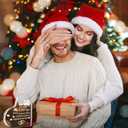 2 x Valentine Gifts for Men, Boyfriend or Husband  I Love You Heart Acrylic Paperweights for Him (3.9" x 3.9" x 0.6")