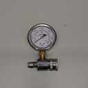 RIDGE WASHER Pressure Washer Gauge with 3/8 Inch Quick Connect Socket and Plug, 6000 PSI