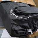 Portable Inflatable Car Cover Garage Tent Airtight Ultimate Shield Outdoor/ Indoor Car Bubble Vehicle Shelter for Car Parking Painting Washing and Storage (Transparent+Black, 6.1m L×2.3m W×1.73m H)