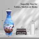 wowsome 3D Puzzle Vase for Adults, Jigsaw Puzzle Vase for Flower, Art Puzzles Gift for Women House Flowers Arrangements and Home Decoration (Santa Chimney)