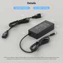 PAUTIX 24V DC Power Supply Adapter 24Volt 5A 120W AC to DC Converter Transformer 100-240V AC Input with 5.5 x 2.1mm US Plug for LED Strip, CCTV Camera