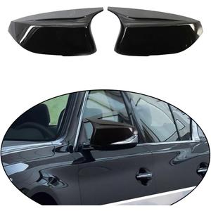 1 Pair Rear View Side Mirror Cover Door Mirror Caps Compatible with nfiniti Q50 Sedan 2014-2020 Q60 Q70 QX30 2015-2020 (Glossy Black)