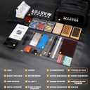 OutdoorMaster Ski Snowboard Tuning and Waxing Kit with Waxing Iron,Ski Wax,Edge Tuner,Brush,Wax Scraper,Ptex,Fixer Screw,Rubber Band (Upgrade)