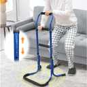 Chair Stand Assist for Elderly Bed Rails Adults Safety Assist Chair Lift Bed Cane for Seniors Bed Assist Bar Bedside Rail Sit to Stand Lift Portable Railing Mobility Aids Couch Assistance Stand Up (Blue)