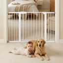 29.92-48" Baby Gate for Stairs & Doorways Pressure Mounted Auto Close | No-drill Easy Install Dog Gate, Walk-through Safety Child Gates Design for Toddler & Pet/Puppy, Indoor, 30" Tall Dual-lock