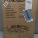 Collapsible Shopping Cart with Wheels, 200 lbs Capacity Grocery Cart on Wheels with Storage Crate, Platform Hand Truck with Foot Brake, Yellow