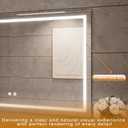 24"x32" LED Bathroom Mirror with Front Lights, Dimmable Vanity Mirror with Anti-Fog, Wall Mounted Lighted Mirror for Bathroom, CRI 90+ Brightness, Horizontal or Vertical Hanging