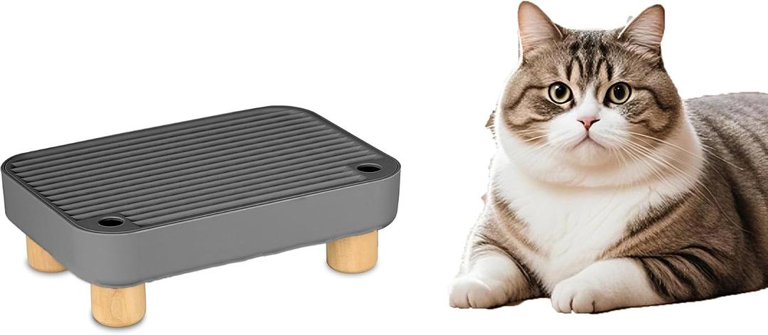 Litter Box Step Ramp (Charcoal Gray)