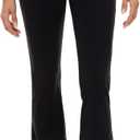 Ukaste Women's Petite Flare Yoga Pants 26" - High Rise Casual Workout Gym Leggings (Black, 2)