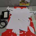 Outdoor Christmas Decorations -Joy Nativity Sets for Christmas Outdoor Xmas Nativity Lawn Religious Scenes Yard Decor with Stake for Home Lawn Red, White with Lamp (Red,White with Lamp)