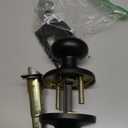 Kwikset Cove Interior Passage Door Knob, Handle For Closet and Hallway Doors, Non-Locking Doorknob, Matte Black (1 Pack)