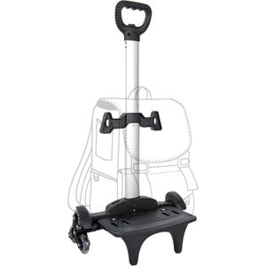 Backpack Trolley with Wheels, 6-Wheels Rolling Dolly Cart for Backpack, Luggage, Travel Hand Truck