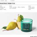 Electric Pear Fig Scented Candle, 8.3oz Natural Soy Wax, Holiday Scented Candles for Home, 45 Hours Clean Burn,Non Toxic, Gift-Ready for Hosts & Gatherings | Elegant Home Decor (Green)