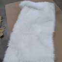 Fluffy Rug, White, 48in x 64in