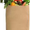 BagDream 52Lb 10x6x14 Kraft Brown Paper Grocery Bags 100Pcs Bulk - Heavy Duty Paper Barrel Sack Bags for Grocery Shopping - Durable Recyclable Sturdy Gift Bags