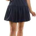 Maison Tara Women's Bubble Hem Knee-Length Dress (6, Navy/Ivory)
