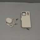 OCASE for iPhone 17 Pro Max Crossbody Wallet Case - Stylish PU Leather Handbag Phone Purse with Zipper Closure, Card Slots & RFID Blocking - Wrist Strap, Lanyard, Kickstand - Cream