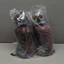Hedoc 2 Pack Fake Owl Decoys to Scare Birds Away, Rotating Head Bird Deterrents, Nature Enemy Scarecrow Plastic Statues, Pest Repellent for Gardens and Patios (10+11 Inch)