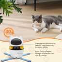 Nobleza Cat Laser Toy, 3-in-1 Interactive Cat Toys for Indoor Cats, Automatic Laser Pointer for Cats, Black & White