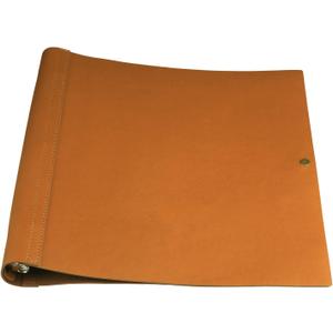 Teling 1 Pcs Leather 3 Ring Binder Holds 8.5 x 11 Inch Paper Binder Organizer Vintage Faux Leather Portfolio Folder Planner for Office Home Document Photo Diary Supplies (Antique Brown)