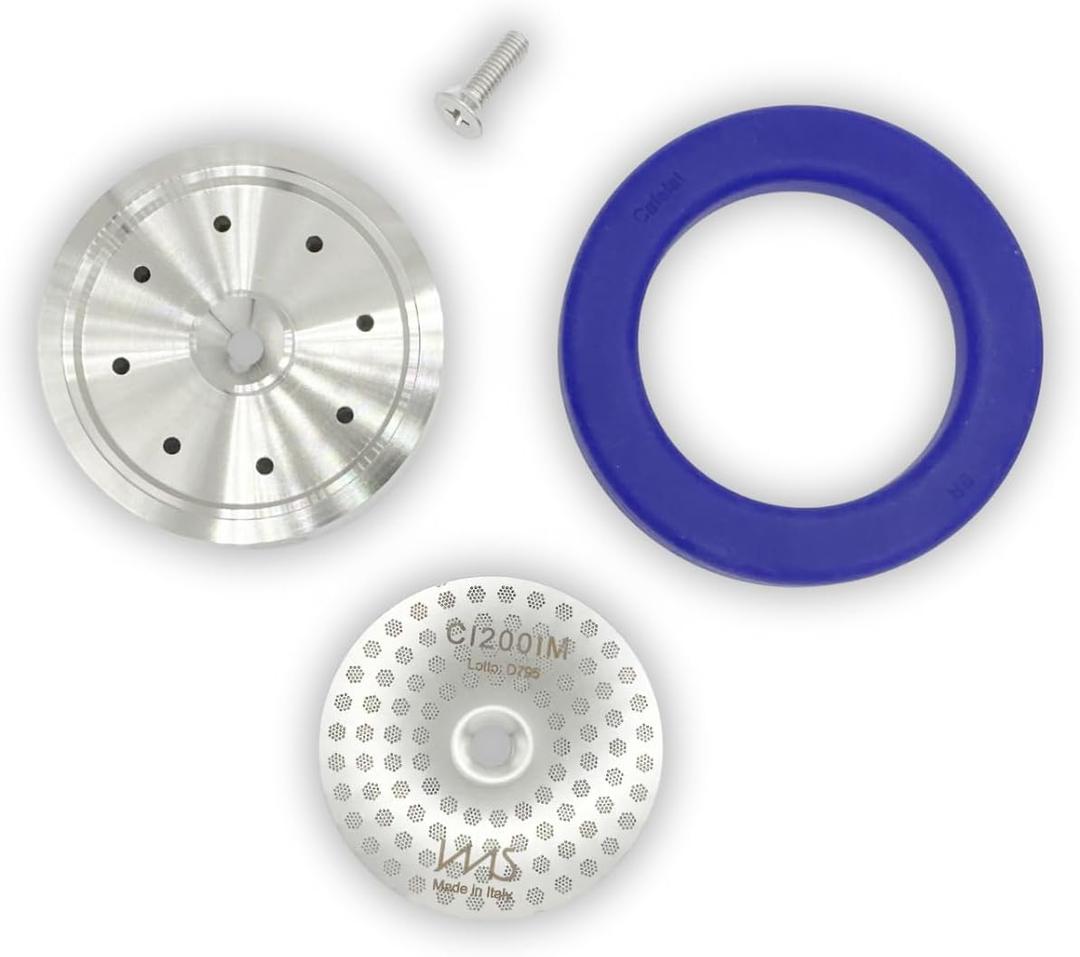 Stainless Steel Precision Kit Compatible with Dual Boiler Breville, Sage. IMS Precision Screen, Shower Holder, Silicone Gasket. Fits Oracle, Oracle Touch, Dual Boiler. Doesn't fit JET or 54mm models