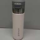 Stanley Quick Flip GO Water Bottle 24 oz | Push Button Lid | Leakproof and Packable for Travel and Sports | Insulated Stainless Steel | BPA-Free | Rose Quartz