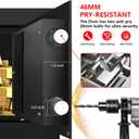1.3 Cub Small Safes for Home Use Fire and Water Proof, Digital Security Fireproof Safe Box with Combination Lock, Smart Alarm System and Removable Shelf, Fire Safe for Home Documents Valuables
