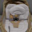 Electric Baby Swing for Infants to Toddler, Portable Swing Baby Rocker with 5 Point Harness, 5 Sway Speed, Bluetooth,12 Preset Lullabies with Remote Control, Infant Swing for Baby Boys & Girls, Khaki