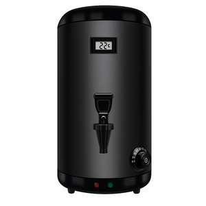 Insulated Beverage Dispenser with Heating Drink Dispenser, Electric Heating Beverage Dispenser-75 Cup Hot&Cold water Urn, Hot Drink Beverage-Stainless Steel Hot Drink Dispenser 12 L/3.2 Gallon, BLACK
