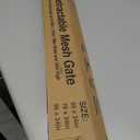 Retractable Baby Gate for Stairs, 55" Wide Mesh Dog Gate Indoor, 34" Tall Child Gate for Doorways, Hallways, Deck, Indoor Outdoor Pet Baby Safety Essentials for Home, Grey (Gray)