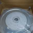 48 Crystal Fandelier Ceiling Fan with Light, Retractable Ceiling Fans Chandelier Fan with Retractable Blades Dimmable Crystal Ceiling Fan Chandelier Fans for Bedroom Living Room-Chrome