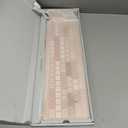 Portable Bluetooth Keyboard and Mouse Combo for iPad, 2.4G+Bluetooth Universal Multi-Device Dual Mode Full Size Keyboard and Mouse Set for Windows iOS Android Computer Desktop PC Laptop(Milk Tea)